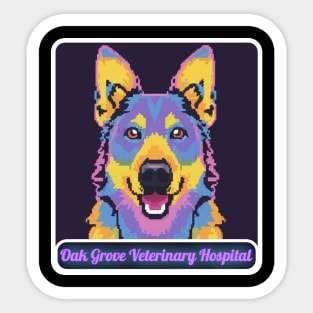 Oak Grove Veterinary Hospital Dog Sticker